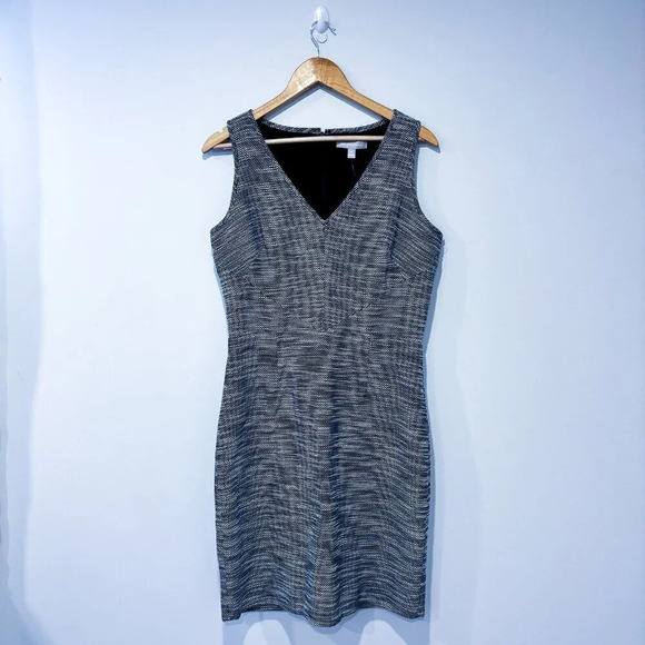 BANANA  REPUBLIC Black and white textured dress - Picture 1 of 7